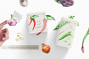 Watercolor VEGETABLES illustrations, a Decorative Illustration by GevelStudio (Thumbnail 7 of 9)