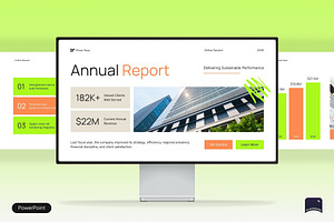 Corporate Annual Report Presentation, a Presentation Template by Claymoon Lab