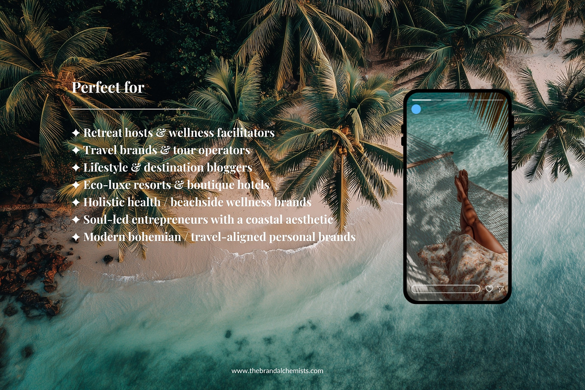 Island Luxe Brand Kit + Stock Images, a Marketing Template by The Brand Alchemists (Photo 9 of 10)