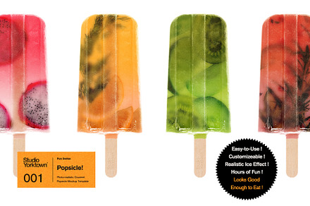 Popsicle! Ice Pop Mockup Template
