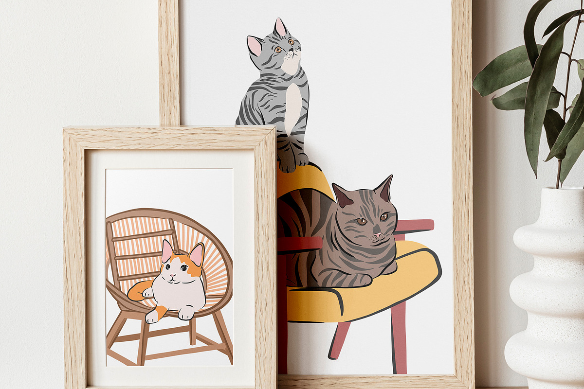 Cat Lover - Vector collection, an Animal Illustration by Alina Sh (Photo 10 of 10)