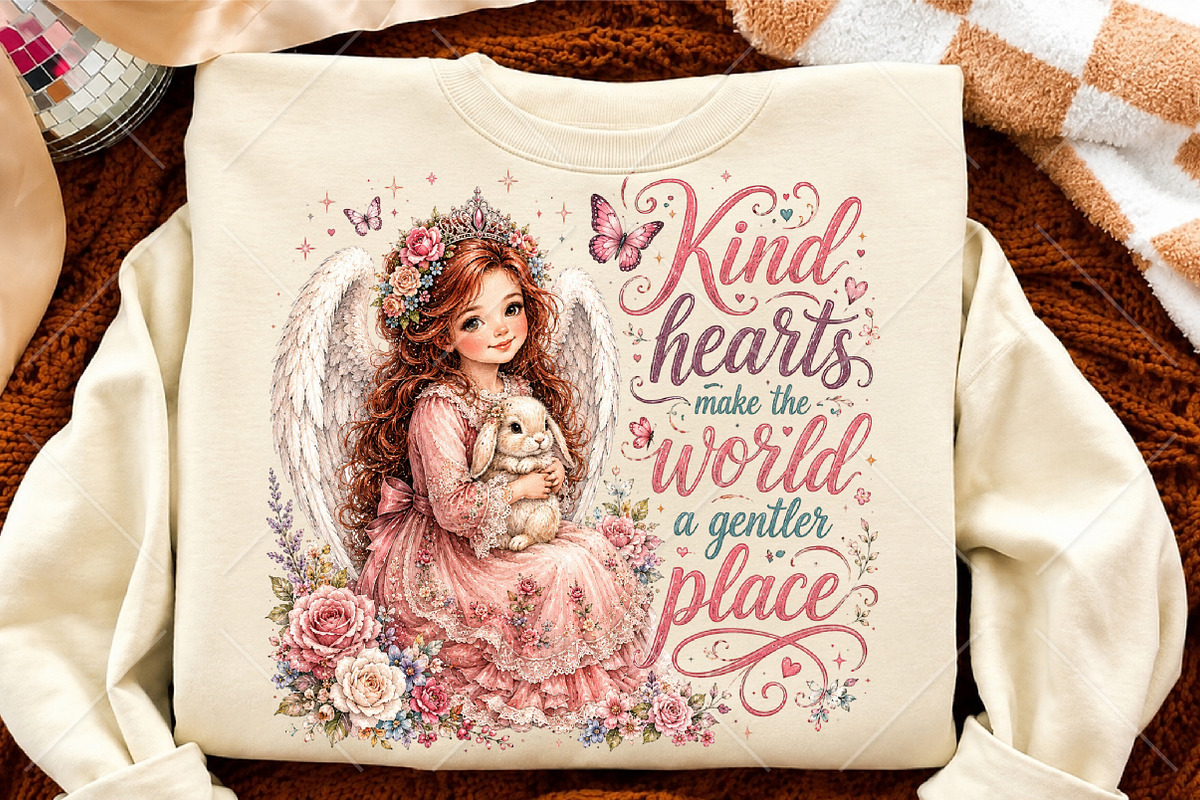 Kind Hearts Make the World Angel, a Seasonal Illustration by Canvas Craft (Photo 4 of 6)