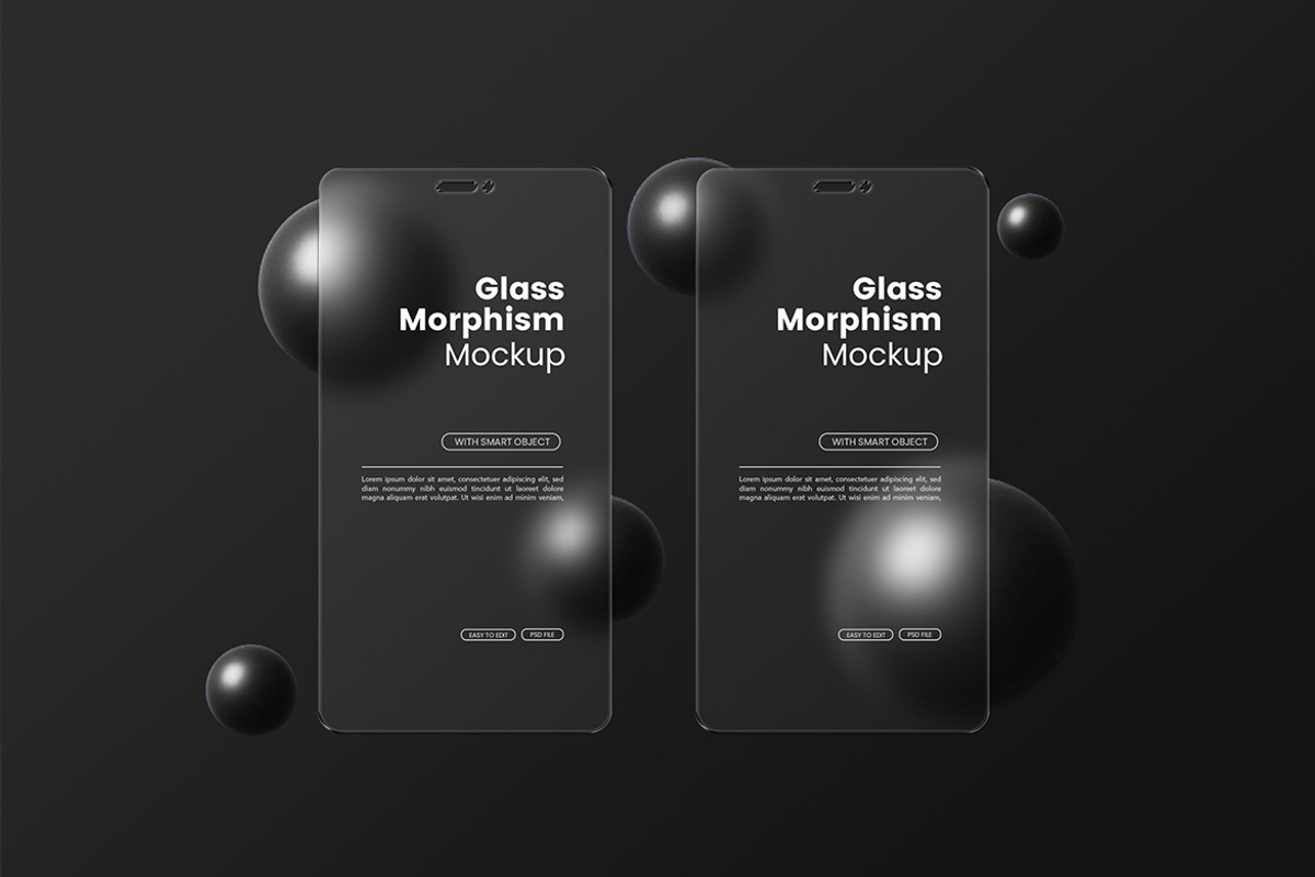 Glass Morpism Screen Mockup Vol. 2, a Wearable Device Mockup by Artlogs x Modaldesain (Photo 4 of 5)