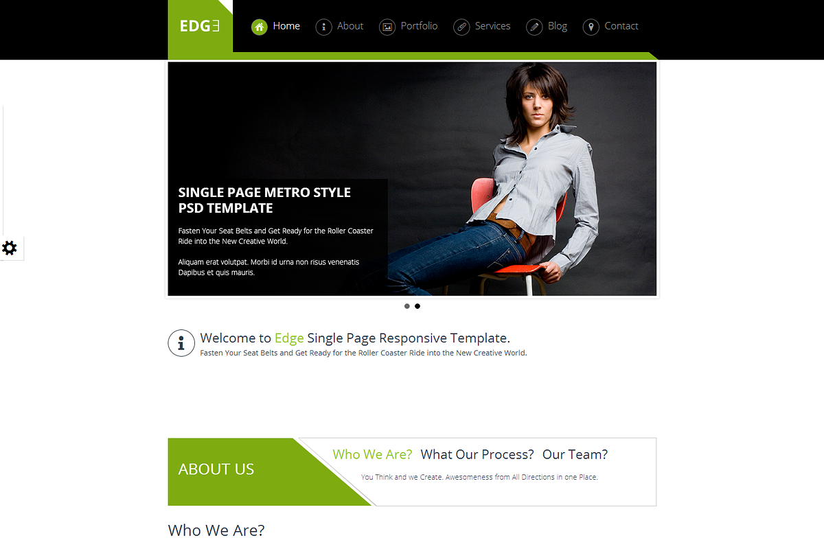 EDGE Single Page Reponsive Template, a Landing Page Template by hsoft (Photo 3 of 3)