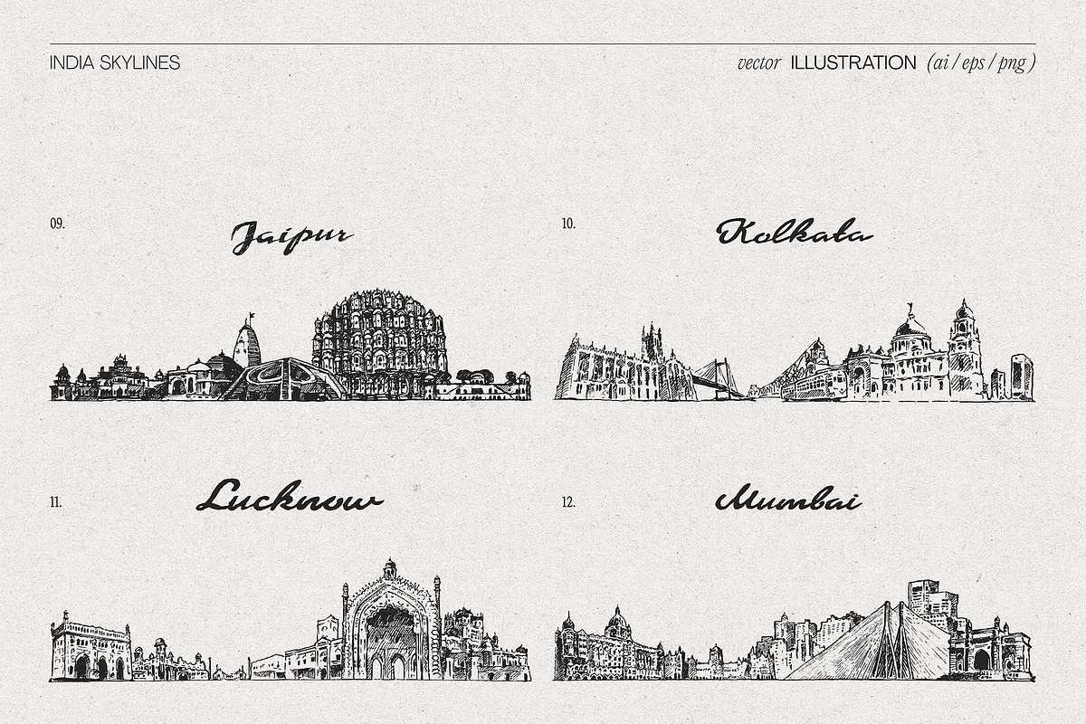India Skylines, a Work Illustration by TheMountBirdStudio (Photo 6 of 9)