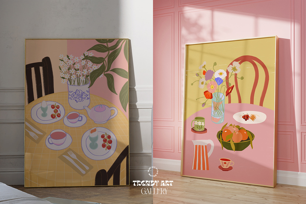 Trendy Art Gallery 3, a Graphic by Wall Art Print Studio (Photo 3 of 13)