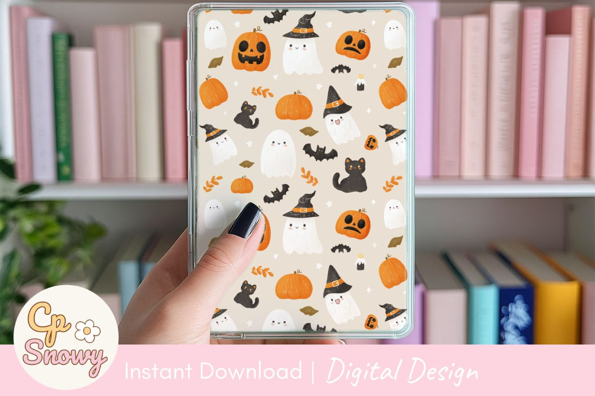 Cute Halloween Seamless Pattern, a Pattern Graphic by CpSnowy (Photo 4 of 5)