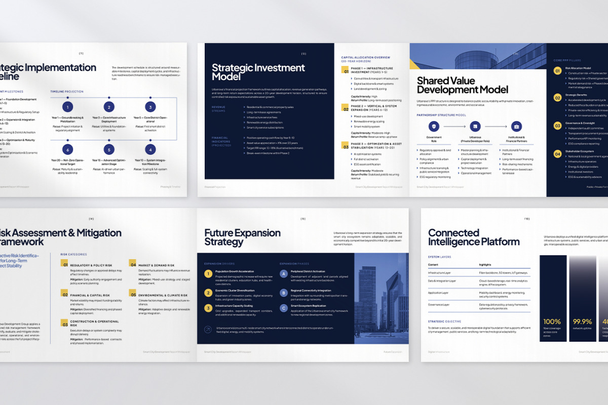 Smart City Development Whitepaper, a Brochure Template by productype1 (Photo 7 of 7)