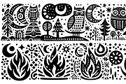 Vintage Wild Animals Folk Art, a Decorative Illustration by devastd (Thumbnail 10 of 28)