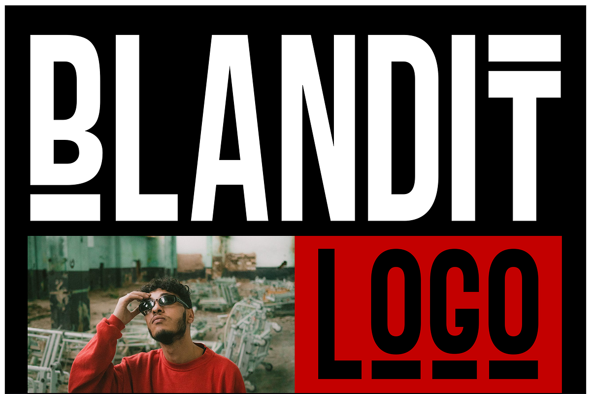 Blandit - Display & Logo Font family, a Sans Serif Font by Webhance Studio (Photo 1 of 9)
