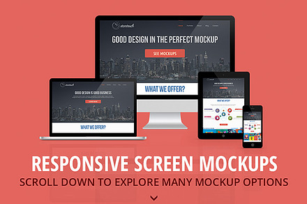 Responsive Screen Mockups