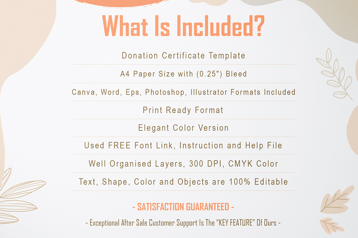 Donation Certificate, a Stationery Template by DesignDevisers (Photo 10 of 10)