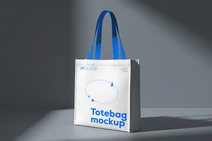 Minimal Hanging Tote Bag Mockup, a Product Mockup by graphypix