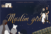 Muslim Girl- abstract illustrations, a Decorative Illustration by Yana_mide (Thumbnail 1 of 10)