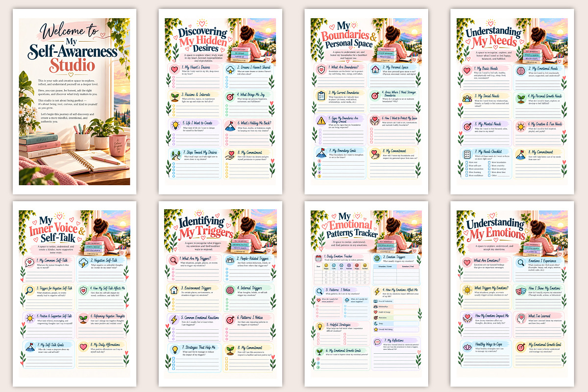 The Self-Awareness Studio, a Stationery Template by Designmela01 (Photo 2 of 5)