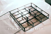 Clean tear - Lightroom preset