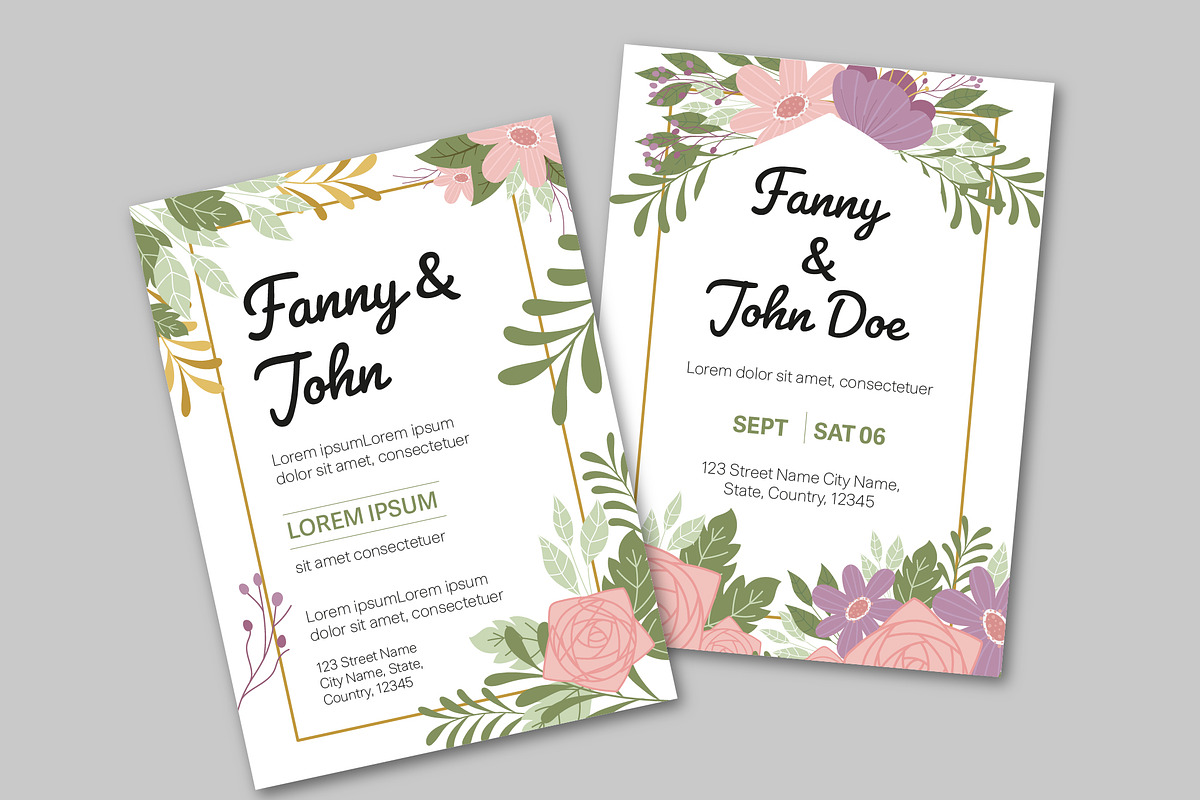 Wedding Invitation Templates, a Templates & Theme by studiogstock (Photo 2 of 2)