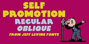 Self Promotion JNL, a Sans Serif Font by Jeff Levine Fonts (Thumbnail 1 of 5)