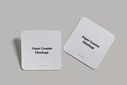 Paper Coaster Mockup, an Advertising Mockup by zpackcreative (Thumbnail 3 of 4)