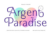 Argent Paradise Serif Oldstyle, a Serif Font by Letterena Studios (Thumbnail 1 of 15)