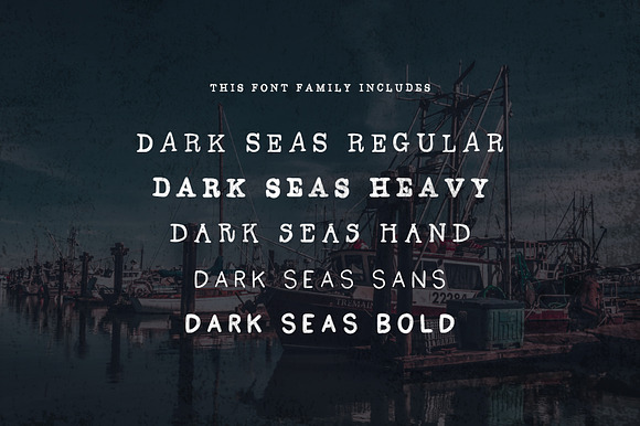 Dark Seas Font Family preview 6