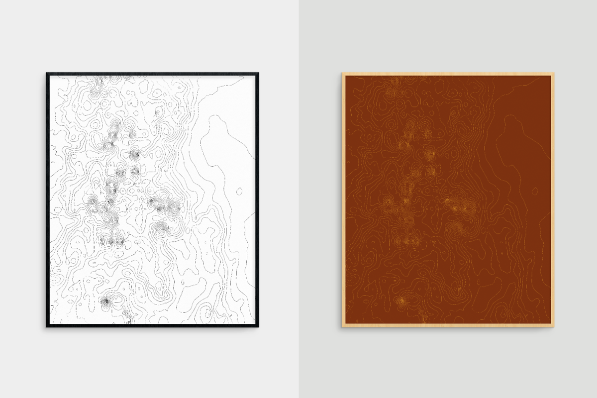 Mendoza Topographic Maps, a Pattern Graphic by Hello Mart (Photo 7 of 7)