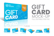 Giftcard Mockup, a Merchandise Mockup by doghead (Thumbnail 1 of 2)