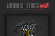 Awesome 3D Text Mockup Bundle, a Mockup by Amorjesu.com (Thumbnail 3 of 21)