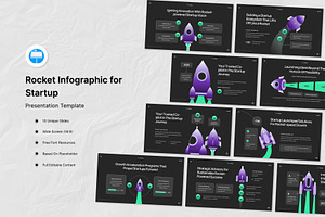 Rocket Infographic for Startup KEY, a Presentation Template by Antstheme