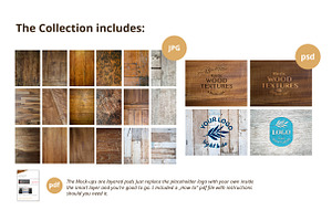 Engraved Wood Mock-ups & Textures