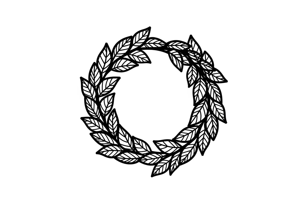 Leaf Laurel Wreath Frame Bundle, an Illustration by Gaye Art (Photo 9 of 51)