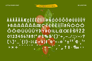 Little Foody - Food Font