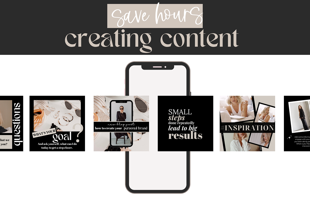 400 Canva Instagram Templates, a Social Media Template by Oh So Social Boutique (Photo 4 of 9)