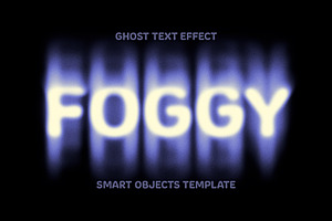 Ghost Text Effect, a Layer Style Add-On by Design Squad