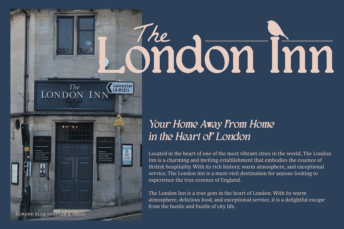 Egmond Blur, a Serif Font by Craft Supply Co. (Photo 2 of 8)