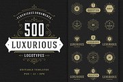 500 ornaments logos & monograms, a Branding & Logo Template by Vasya Kobelev (Thumbnail 1 of 31)