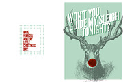 Rudolf Christmas Card, a Card Template by Yes! Creative (Thumbnail 1 of 2)