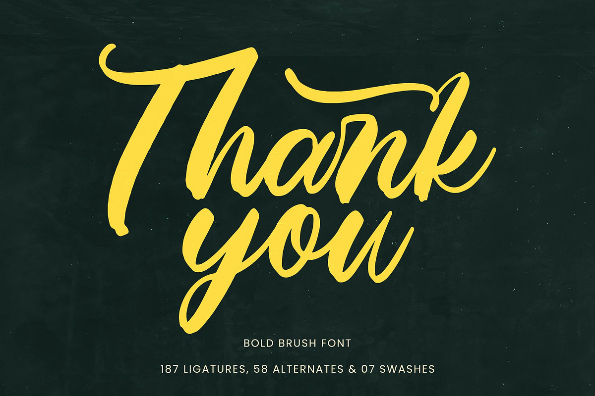 Matric Bunker Bold Brush Font, a Script Font by Letterena Studios Script (Photo 20 of 20)
