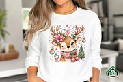 Whimsical Christmas Deer PNG, a Seasonal Illustration by Craft Nest (Thumbnail 3 of 6)