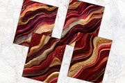 Glitter Gold Ruby Red Agate Papers, a Background Graphic by V Design Creator (Thumbnail 9 of 12)