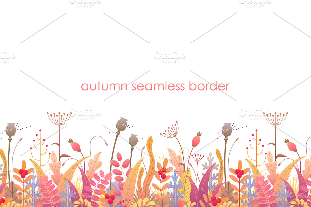 Fall Foliage Decoration, a Decorative Illustration by Valentyna Smordova (Photo 3 of 6)