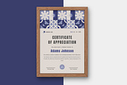 Modern Geometric Certificate Templat, a Stationery Template by twinstd (Thumbnail 3 of 3)