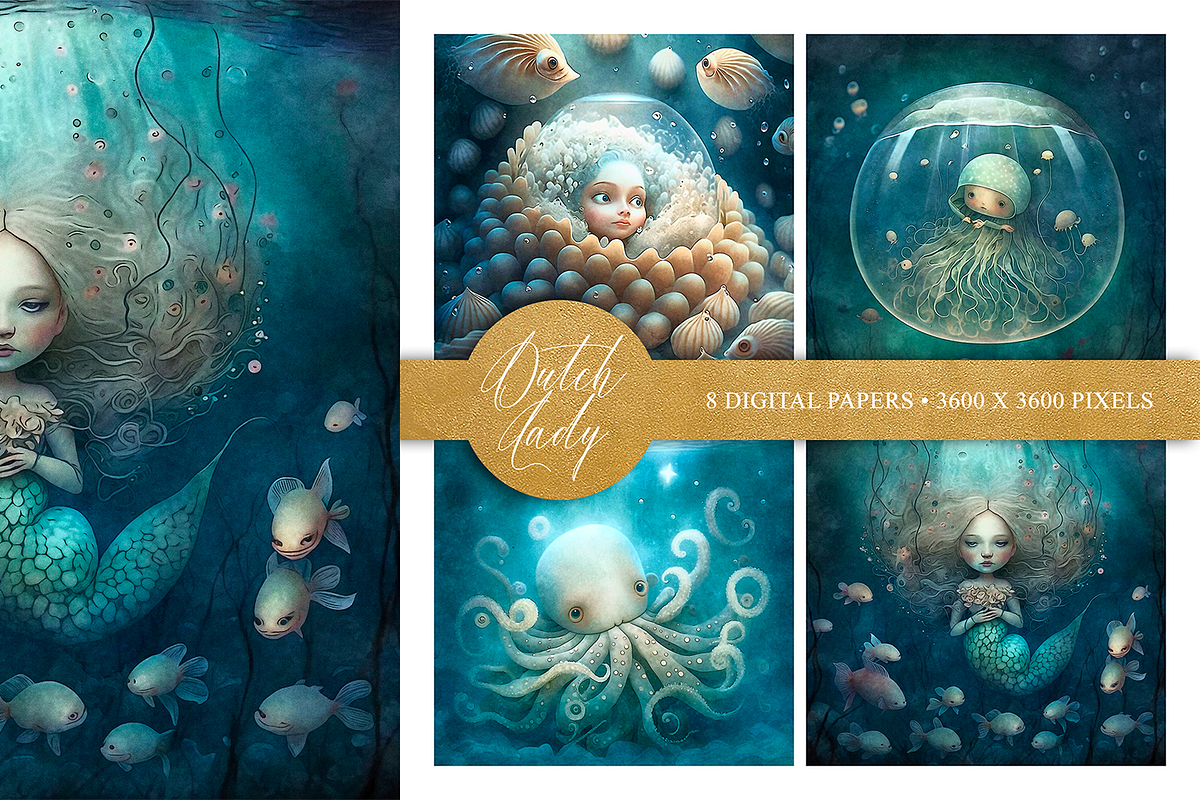 Surreal Ocean Digital Art Prints