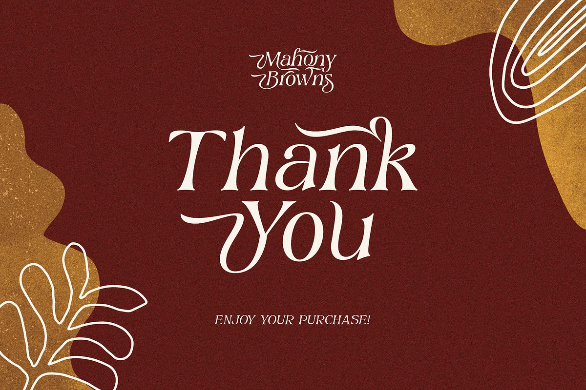 Mahony Browns Typeface, a Serif Font by alit design (Photo 15 of 15)