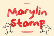 CS Marylin Stamp, a Handwritten Font by Craft Supply Co. (Thumbnail 1 of 8)