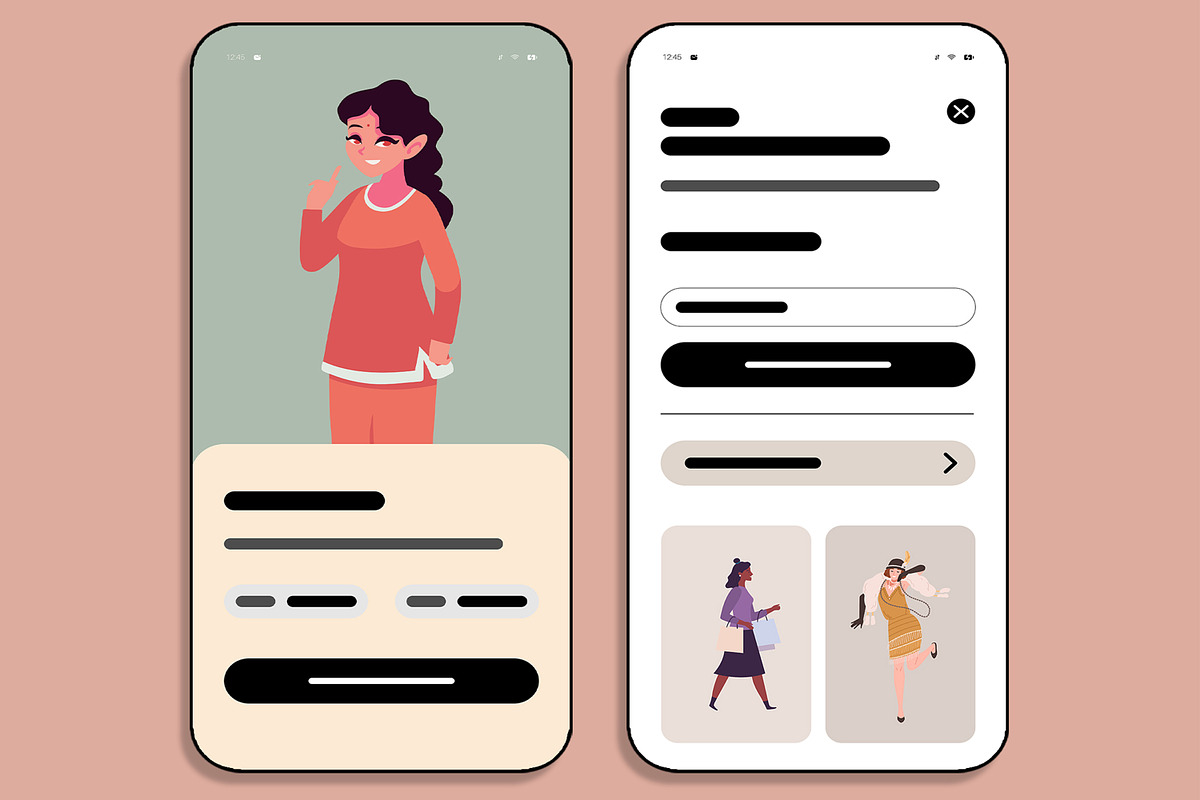 Fashion E-commerce Mobile App UI Kit, an UI Kit Template by MightyDesign (Photo 2 of 8)