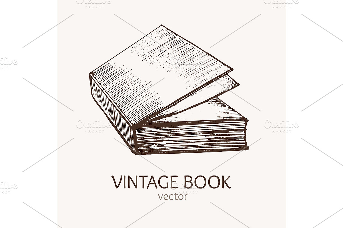 Books Hand Draw Sketch., an Education Illustration by Bigmouse_art (Photo 3 of 5)