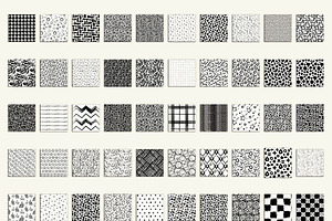 50 Black Grunge Patterns