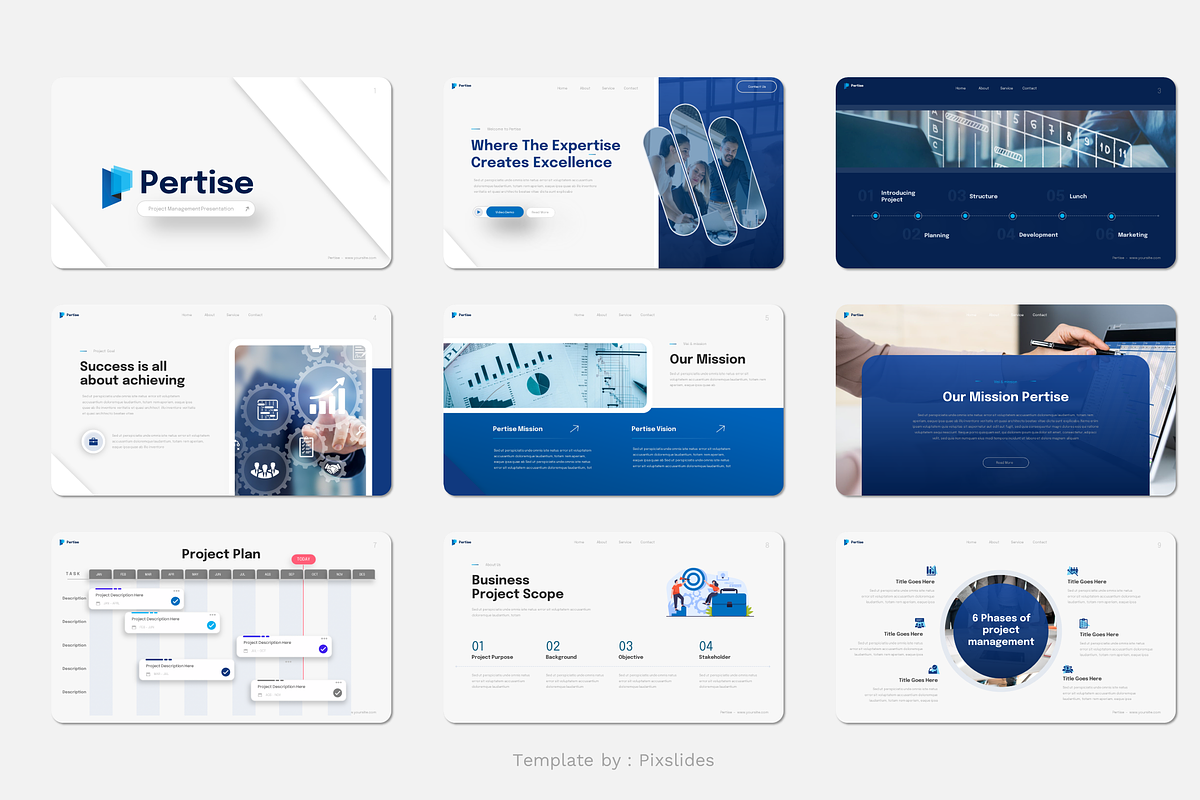 Project Management PowerPoint, a Presentation Template by Pixslides (Photo 2 of 5)