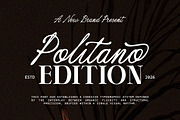 Politano Edition, a Script Font by Letter Fresh (Thumbnail 1 of 13)
